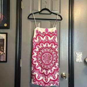 Retro silk 60s style mini dress